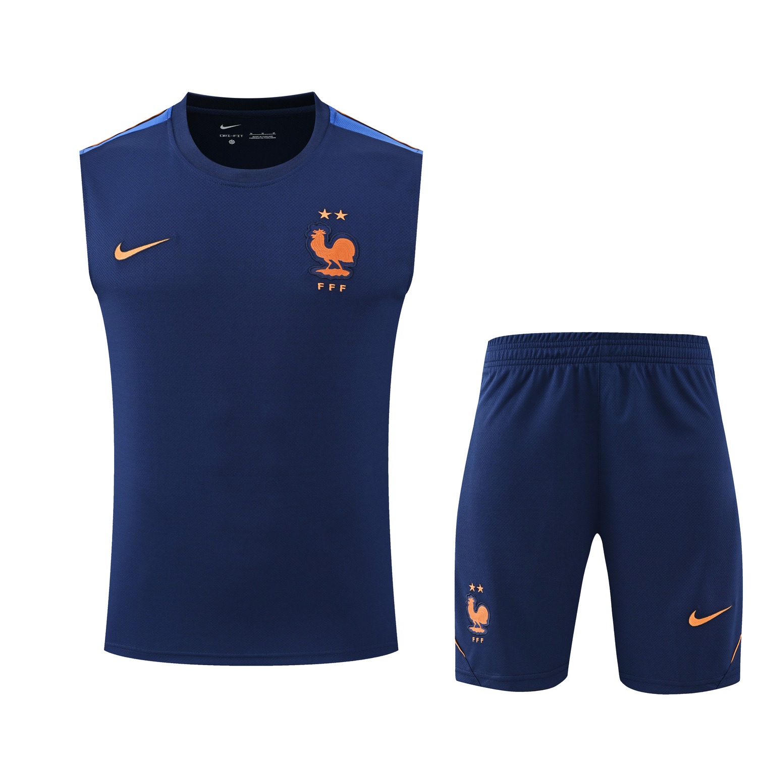 France 2026 Vest Training Set - Deep Blue Vest and Shorts - JerseysGala