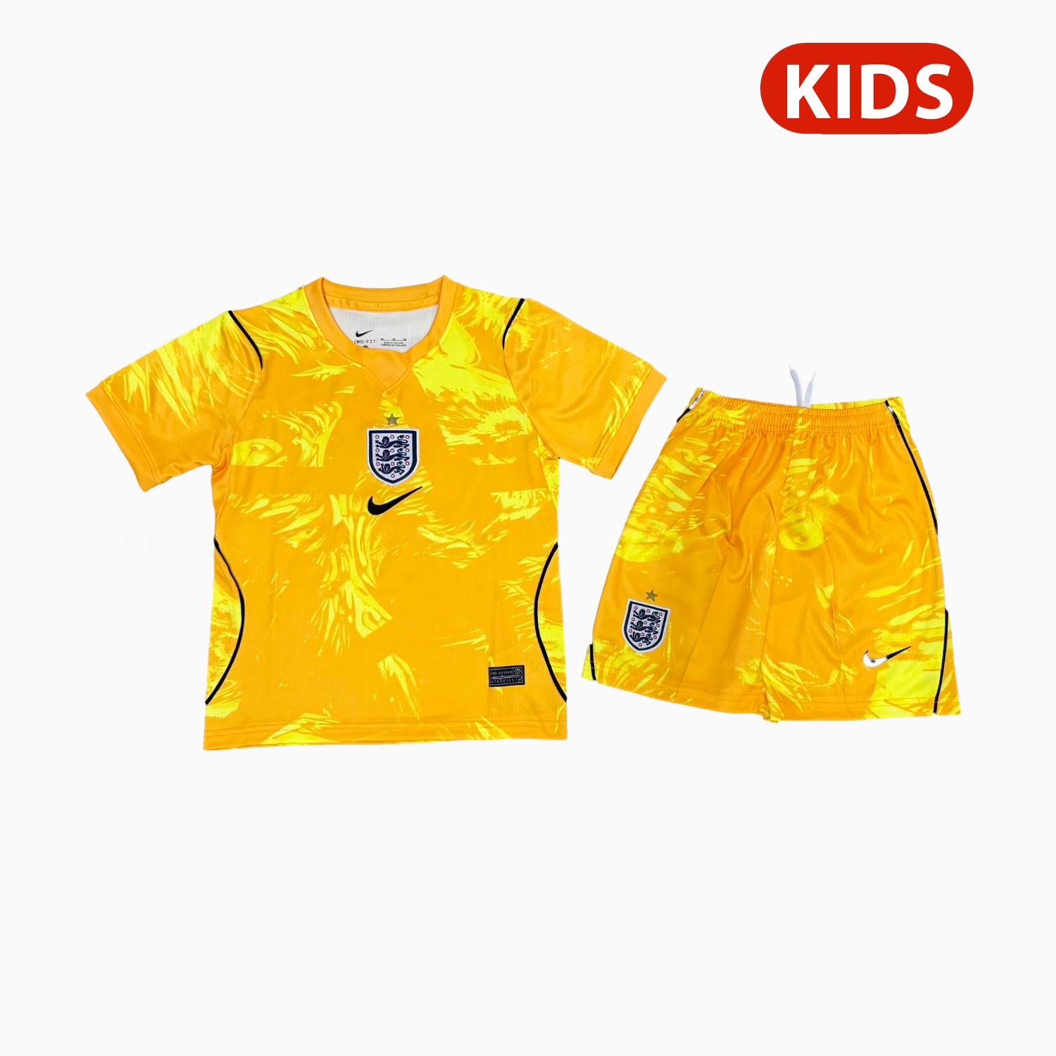 England 2026 Yellow Goalkeeper Kids Kit - JerseysGala