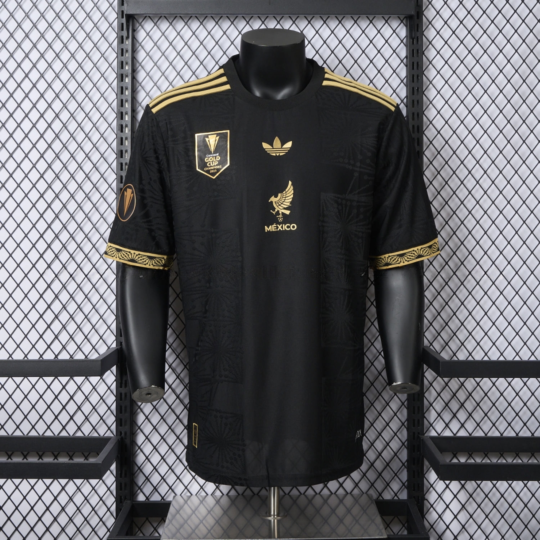Mexico 2025 Gold Cup Home Black Jersey - Player Version - JerseysGala