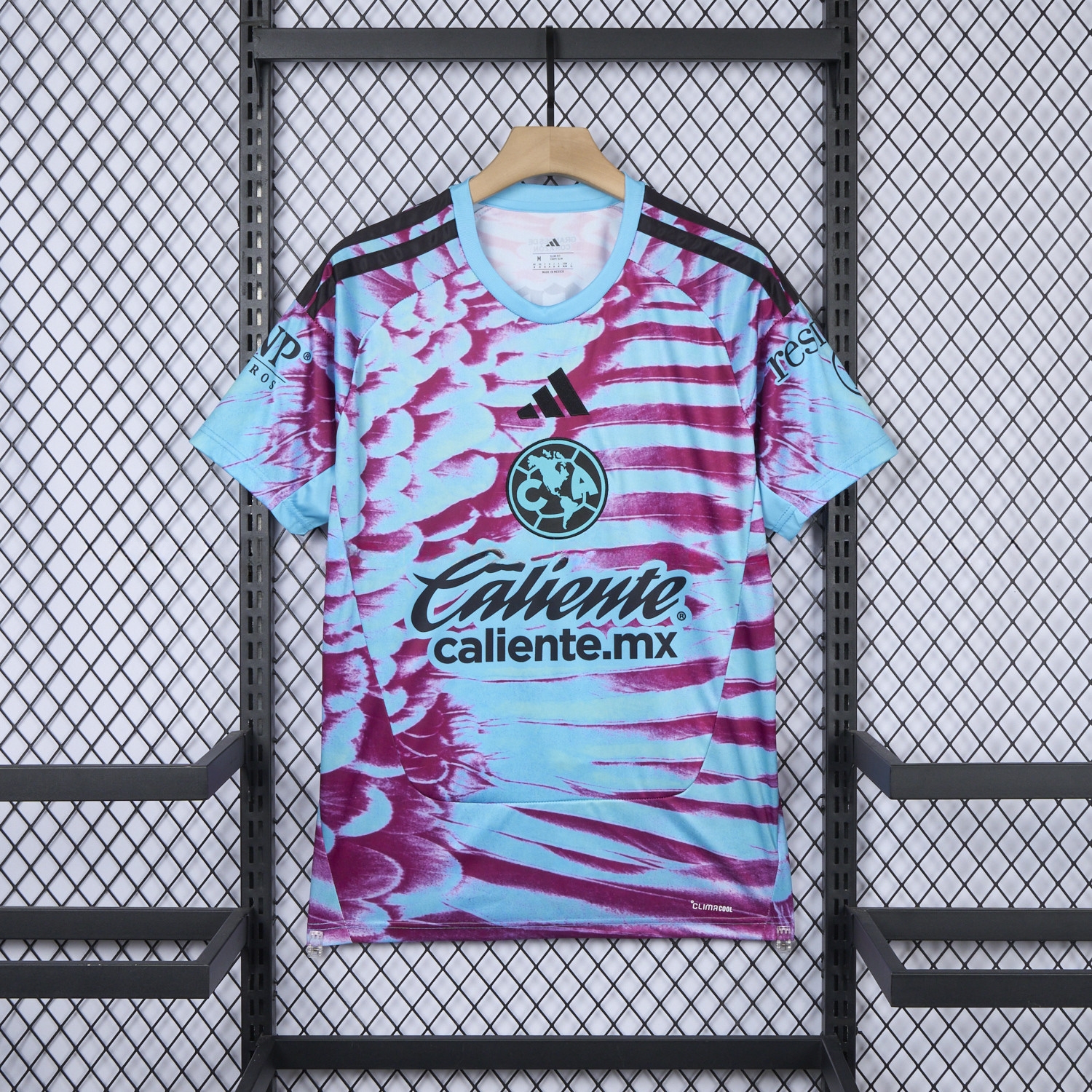 America 26-27 Pink And Blue Goalkeeper Jersey - Fans Version - JerseysGala