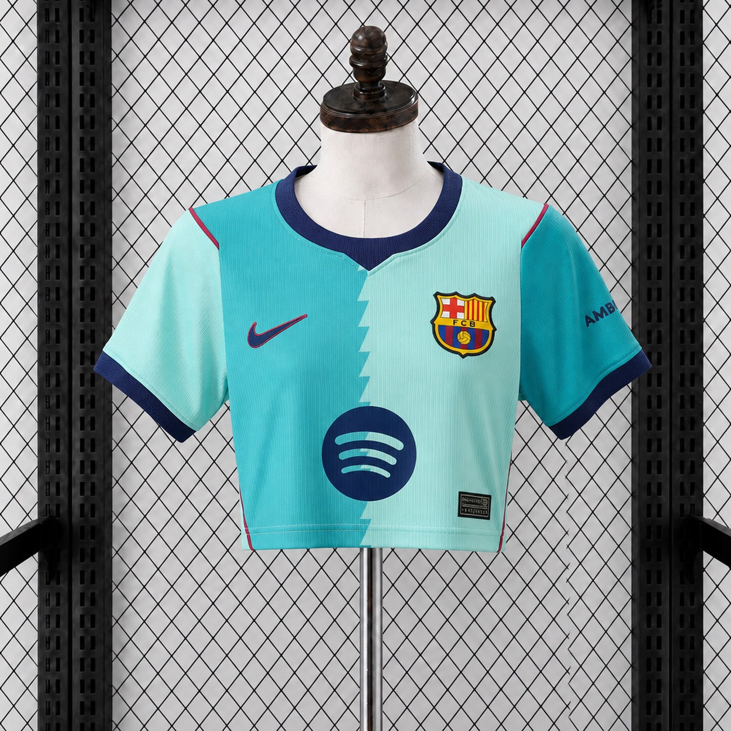 Women's Barcelona 26-27 Third Cropped Jersey - Fans Version - JerseysGala