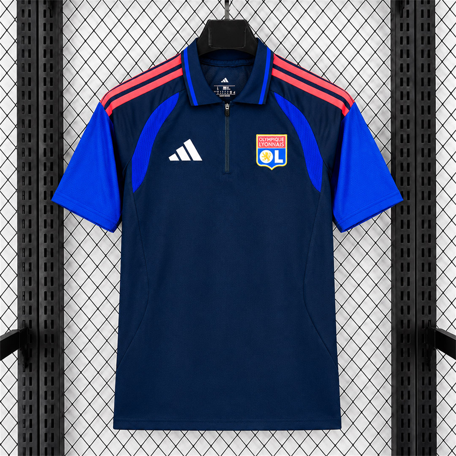 Lyon 26-27 Blue Polo Jersey - Fans Version - JerseysGala