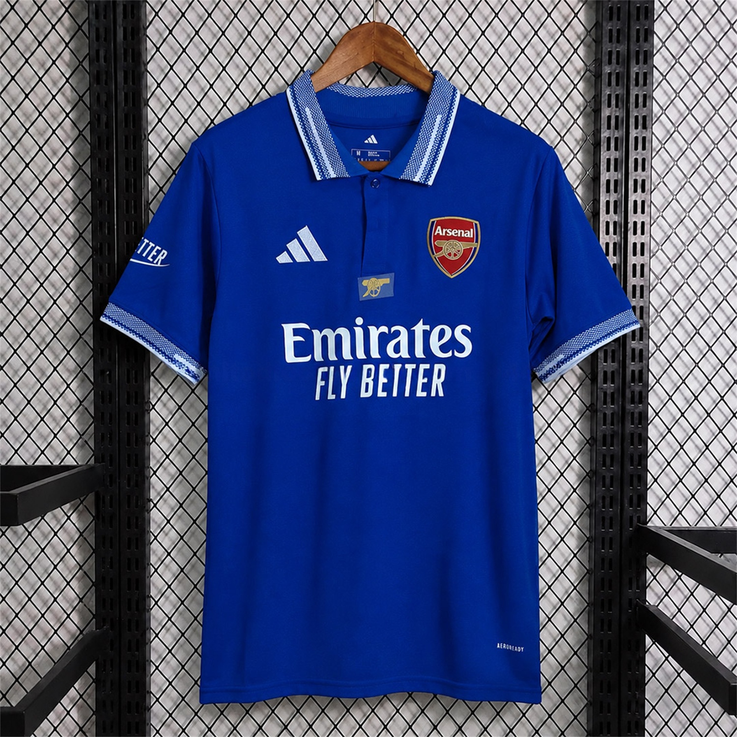 Arsenal 26-27 Solid Bright Blue Polo - Fans Version - JerseysGala