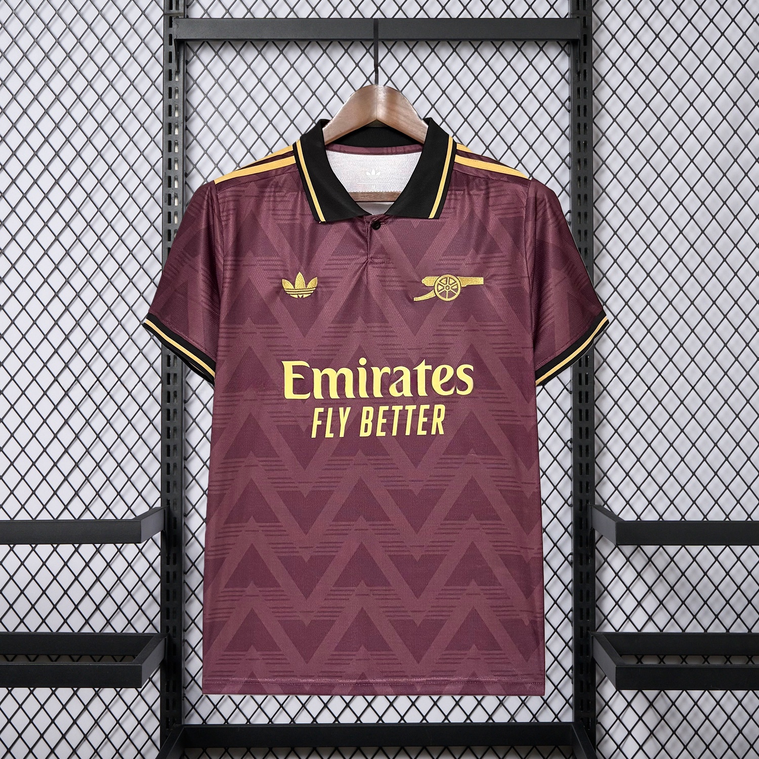 Arsenal 26-27 Yellow Sponsors Wine Red Special Jersey - Fans Version - JerseysGala