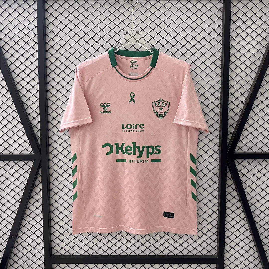 AS Saint-Etienne 25-26 Pink October Goalkeeper Jersey - Fans Version - JerseysGala