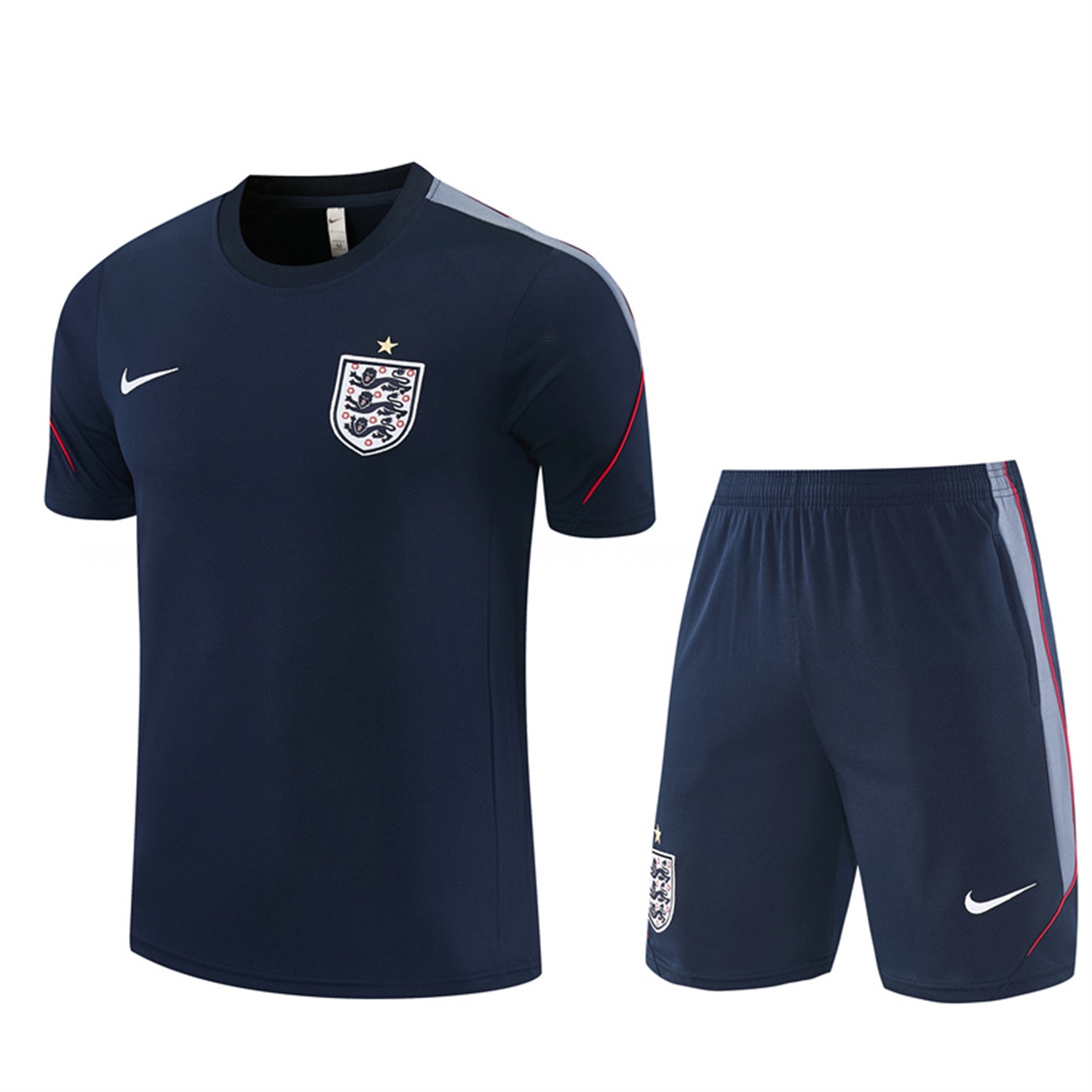 England 2026 Short-Sleeve Training Set - Dark Blue Top & Dark Blue Pants - JerseysGala