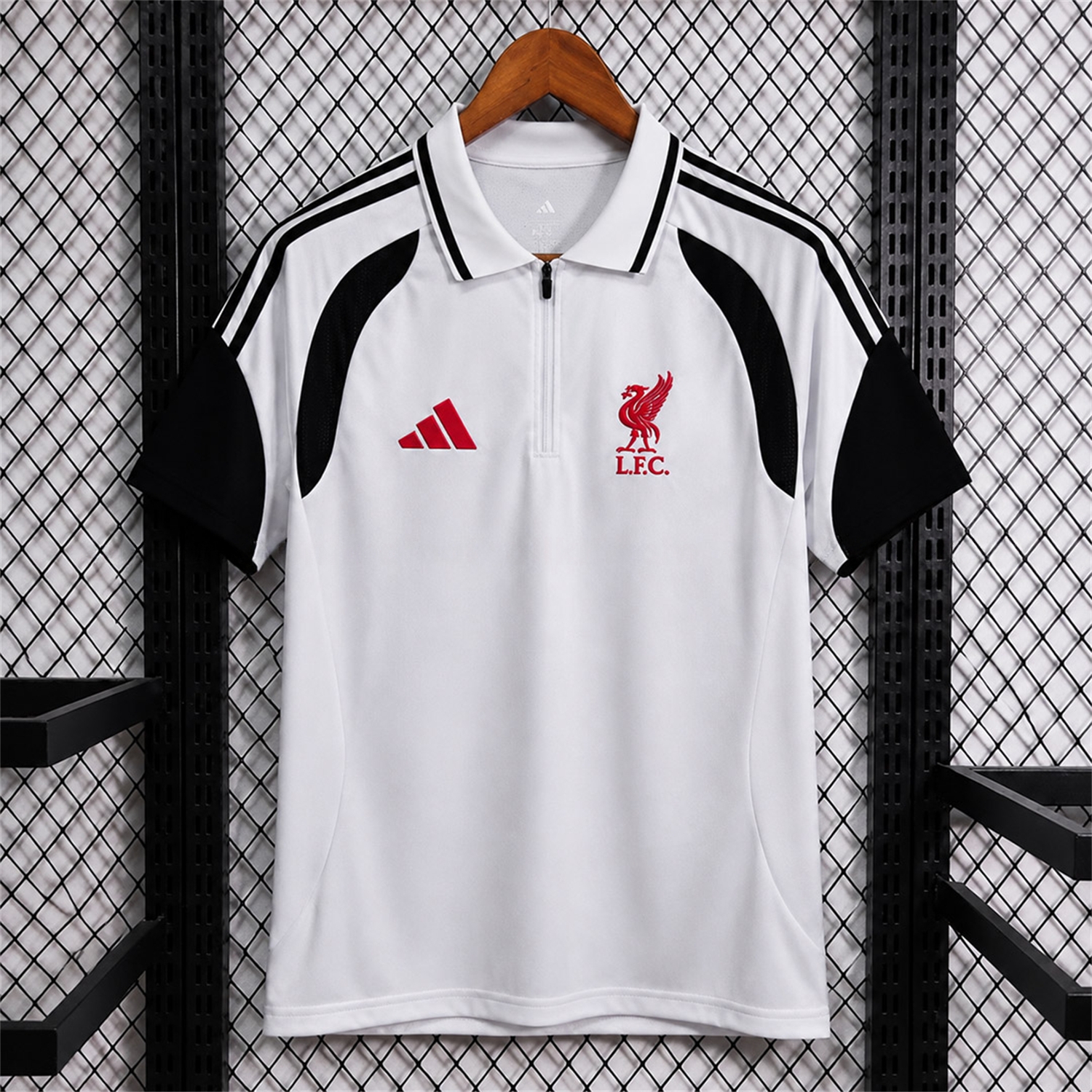 Liver.pool 26-27 Traval White Polo Shirt - Fans Version - JerseysGala