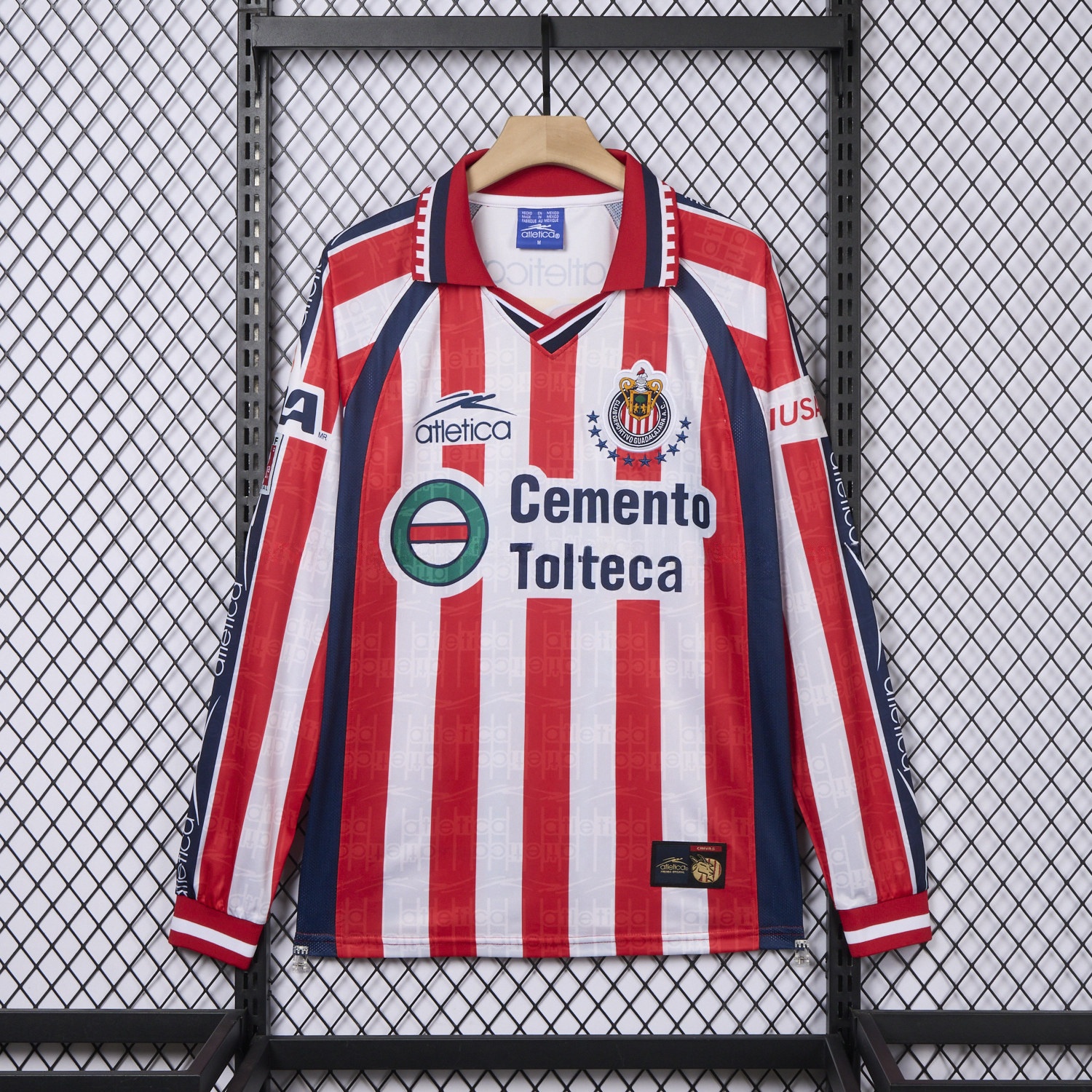 Retro Chivas de Guadalajara 1999-00 Home Long Sleeves Jersey - JerseysGala