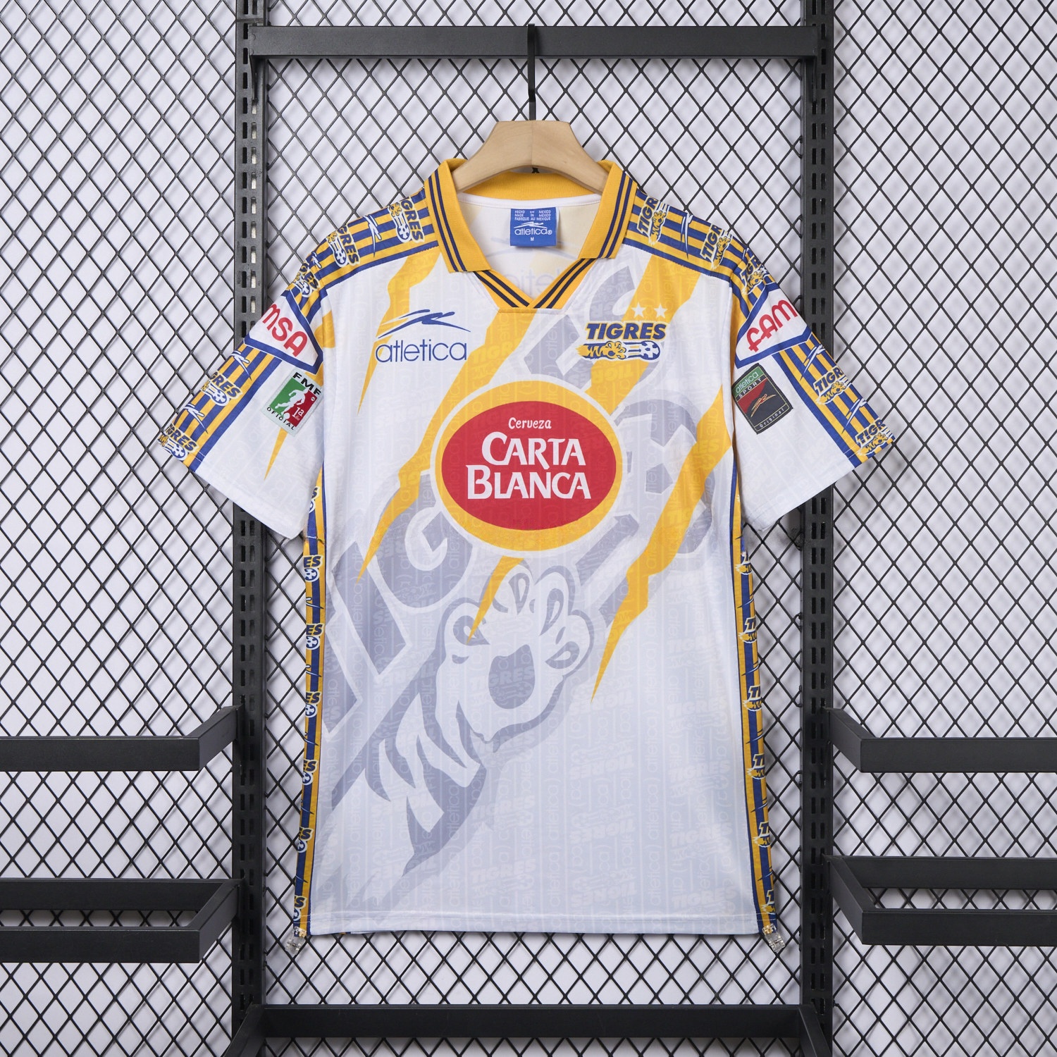 Retro Tigres UANL 1997-98 Away White Jersey - JerseysGala