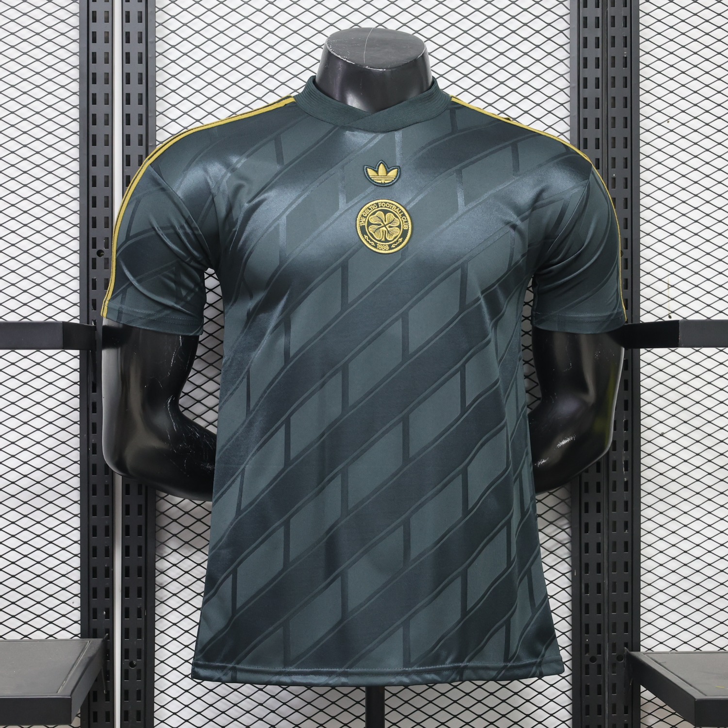 Celtic 26-27 Dark Green Gold Retro Style Casual Jersey - Player Version - JerseysGala