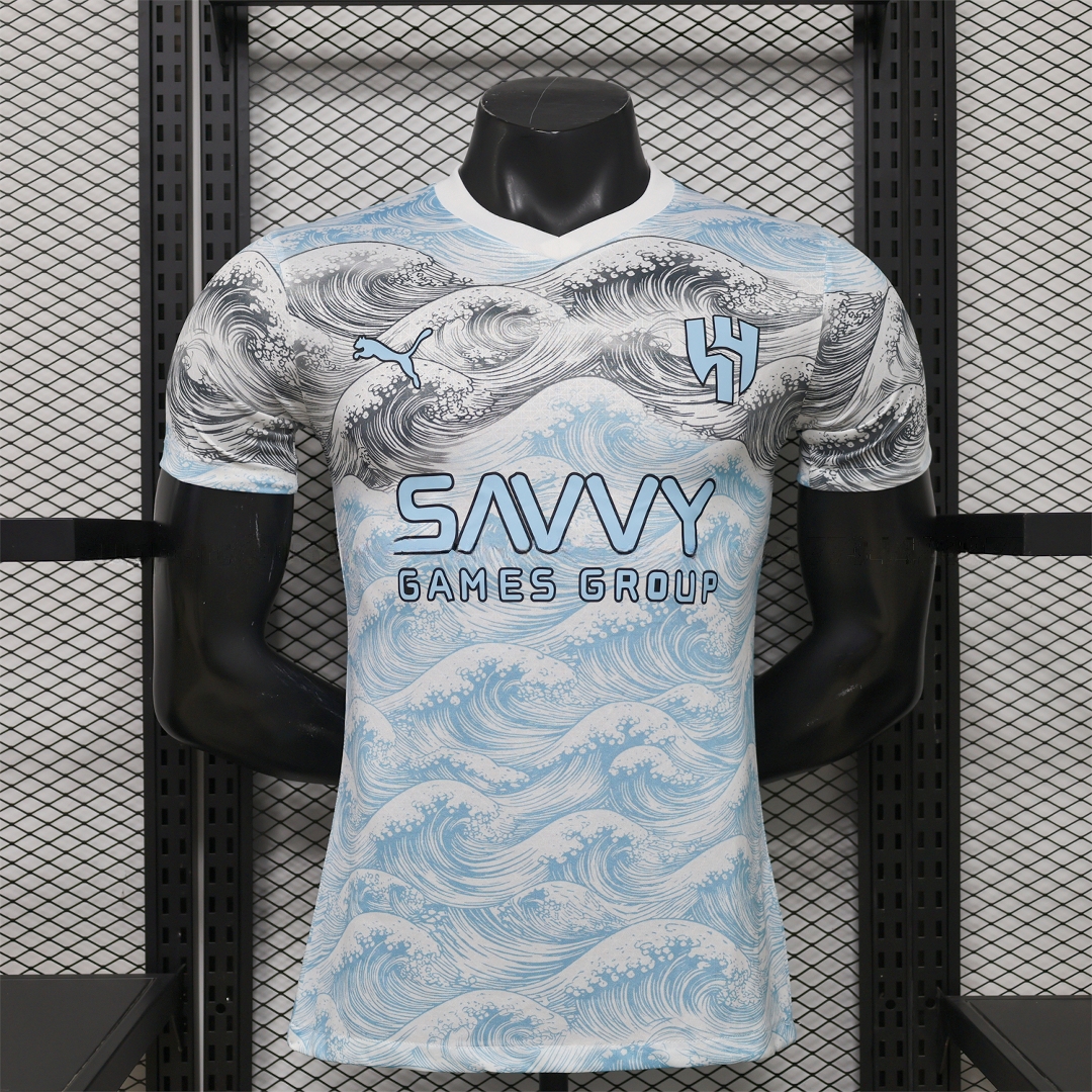 Al Hilal Riyadh Crescent 25-26 Blue Grey Special Jersey - Player Version - JerseysGala