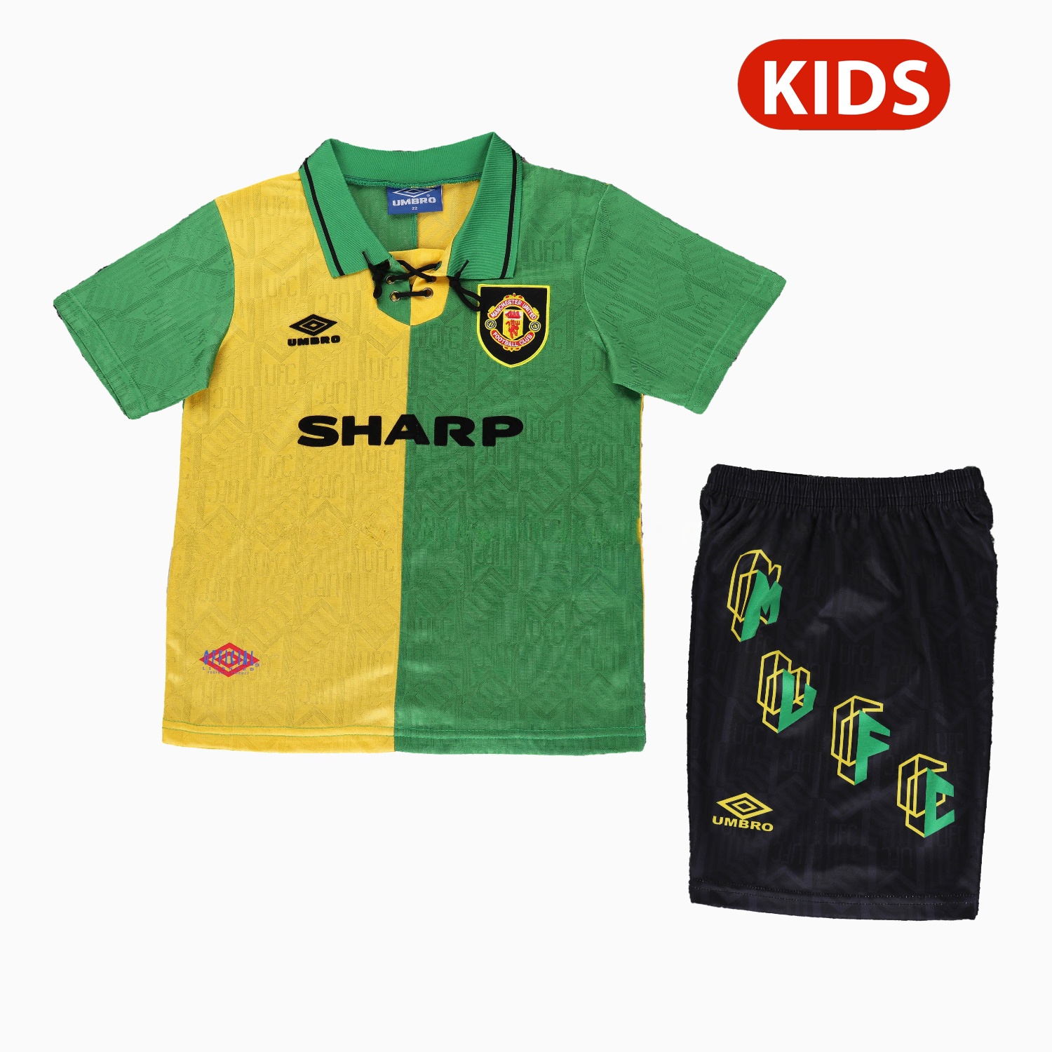 Retro Manchester United 92-94 Away Kids Kit - JerseysGala