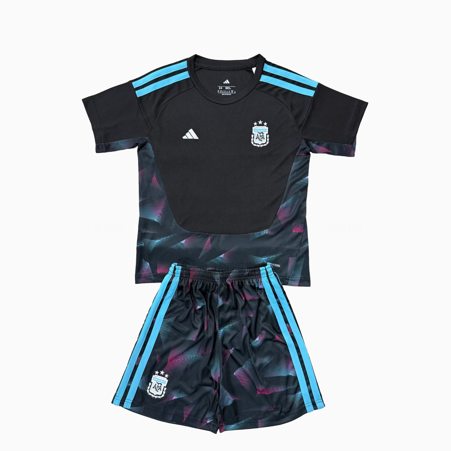 Argentina 2026 Goalkeeper Black Without Chest Patch Men's Adult Jersey Set - Fans Version - JerseysGala