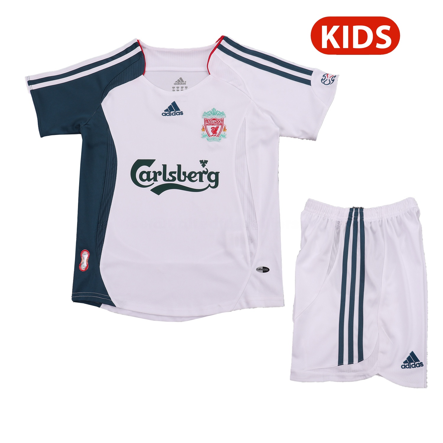 Retro Liver.pool 2006-08 Away Kids Kit - JerseysGala