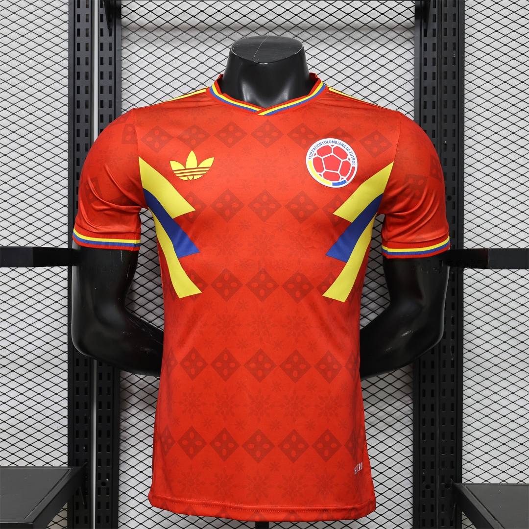 Colombia 2026 Red With Yellow Blue Special Jersey - Player Version - JerseysGala