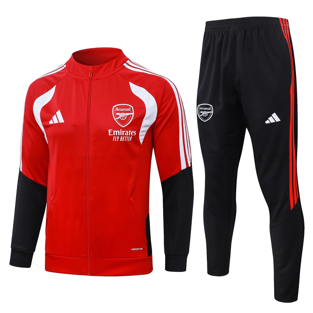 Arsenal 26-27 Jacket Training Tracksuit - Red Jackets & Black Pants - JerseysGala