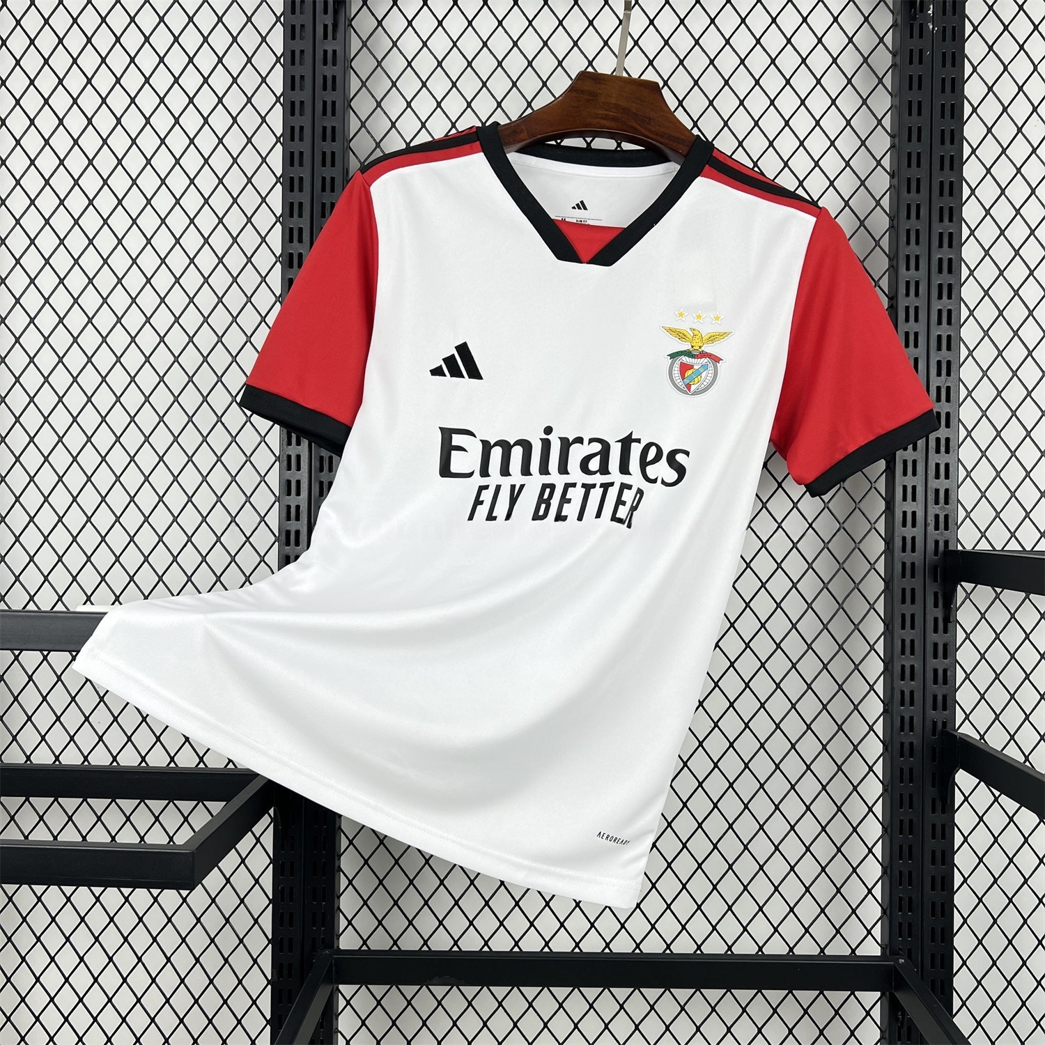 Benfica 25-26 Red Sleeves White Special Jersey - Fans Version - JerseysGala
