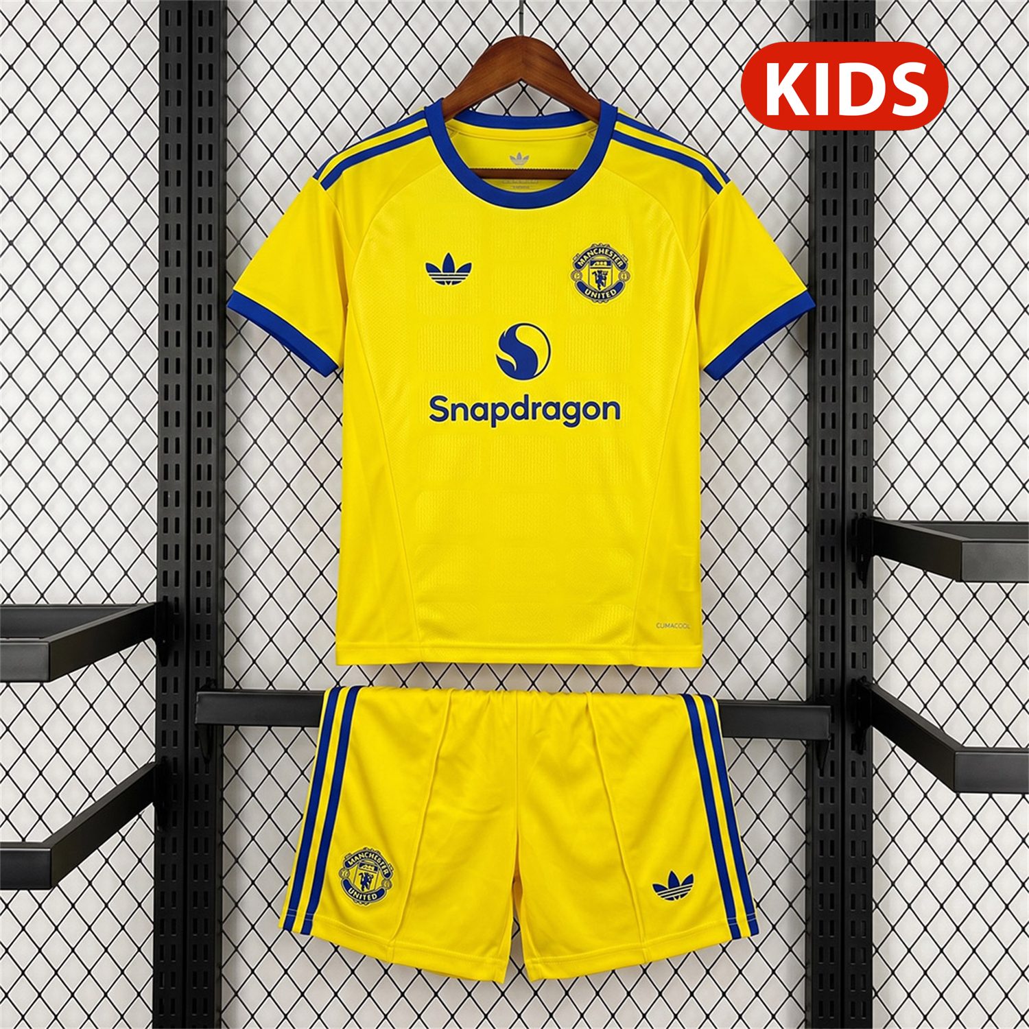 Manchester United 26-27 Yellow Goalkeeper Kids Kit - JerseysGala