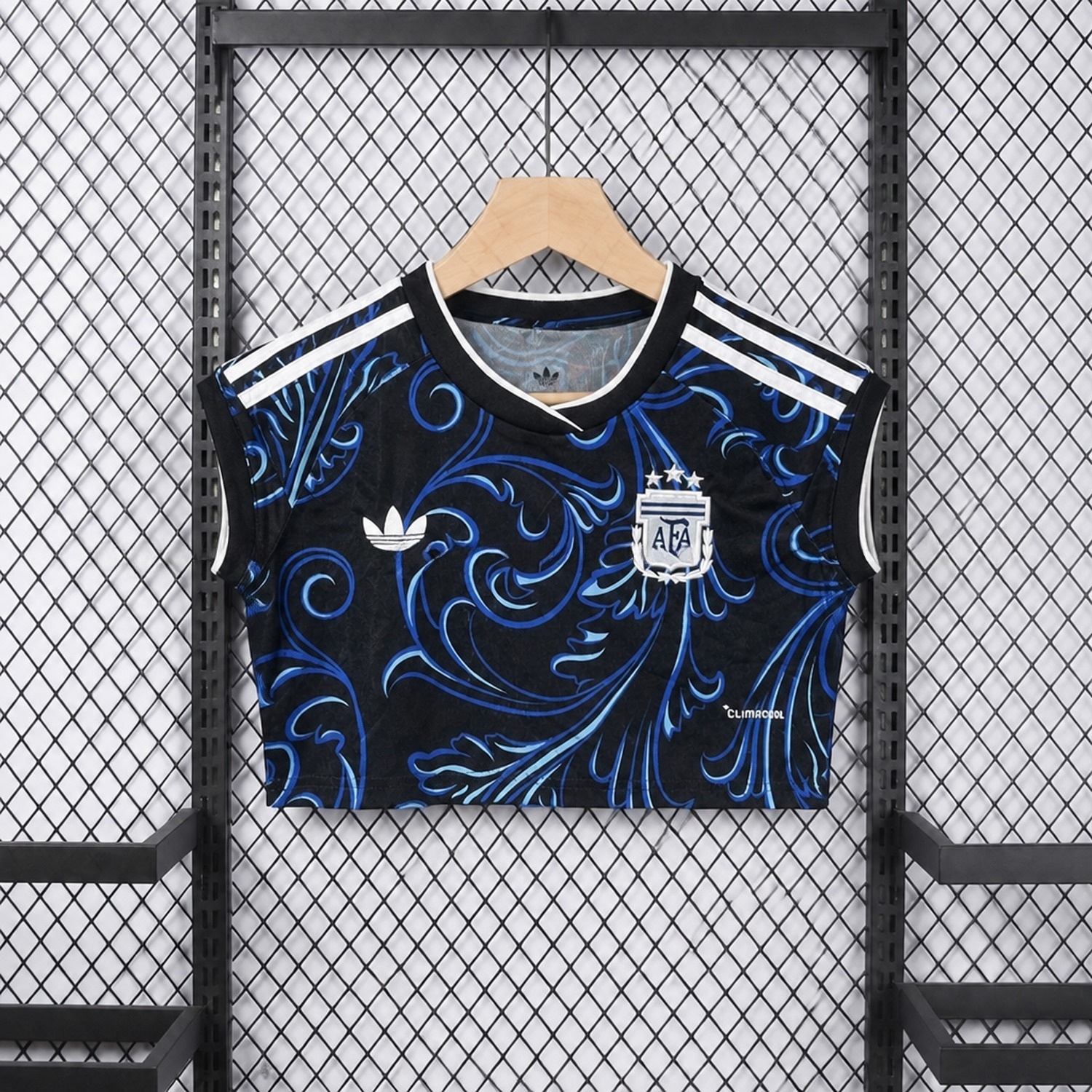 Women's Argentina 2026 Away Cropped Sleeveless Jersey - Fans Version - JerseysGala
