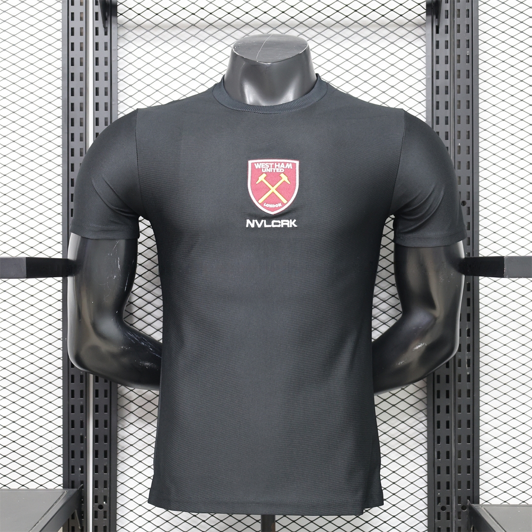 West Ham United 26-27 Retro Casual Style Black Polo Jersey - Player Version - JerseysGala