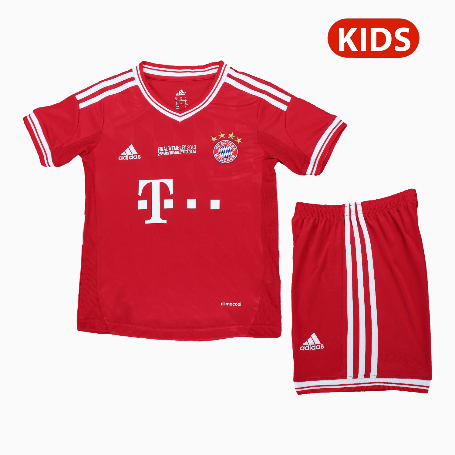 Retro Bayern Munich 2013-14 Home Kids Kit - JerseysGala