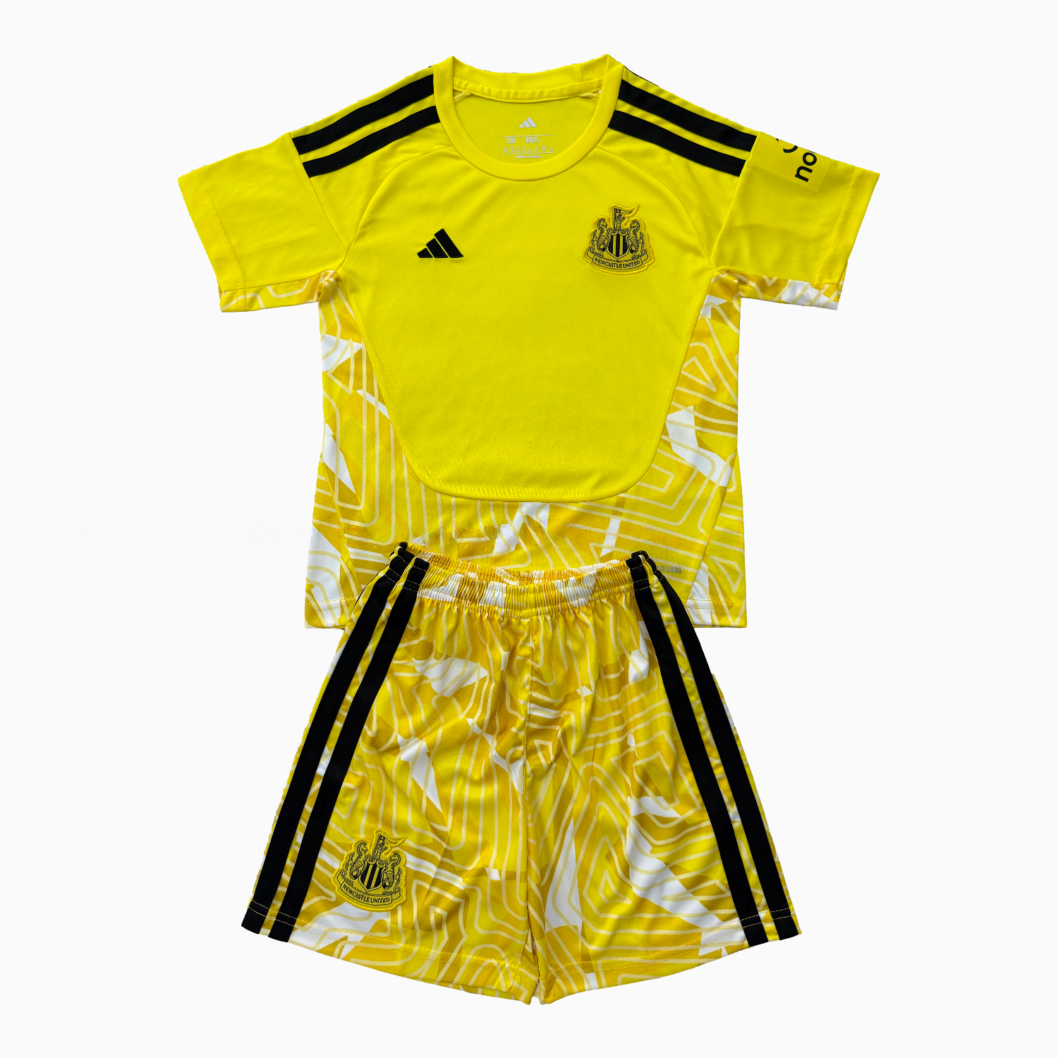 Newcastle United 26-27 Yellow Goalkeeper Men's Adult Jersey Set - Fans Version - JerseysGala