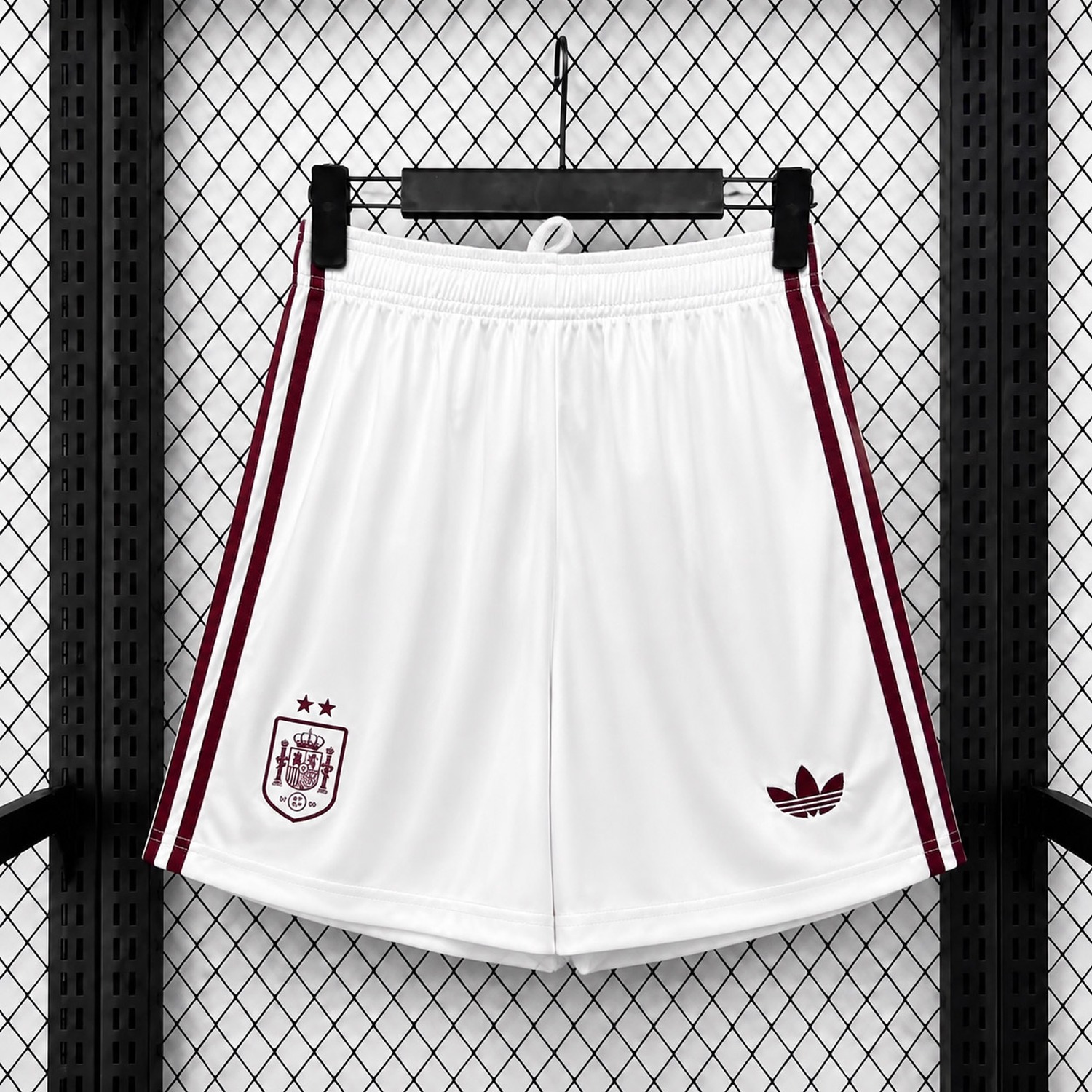【Two-Crown Star】Spain 2026 Away White Shorts - Fans Version - JerseysGala