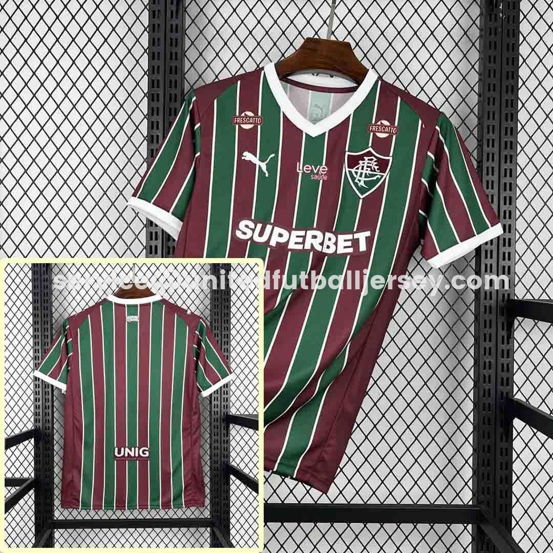 Fluminense 26-27 Home Jersey With All Sponsors - Fans Version - JerseysGala