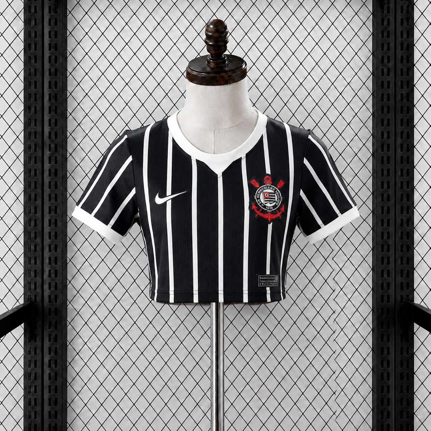 Women's Corinthians 26-27 Away Cropped Jersey - Fans Version - JerseysGala