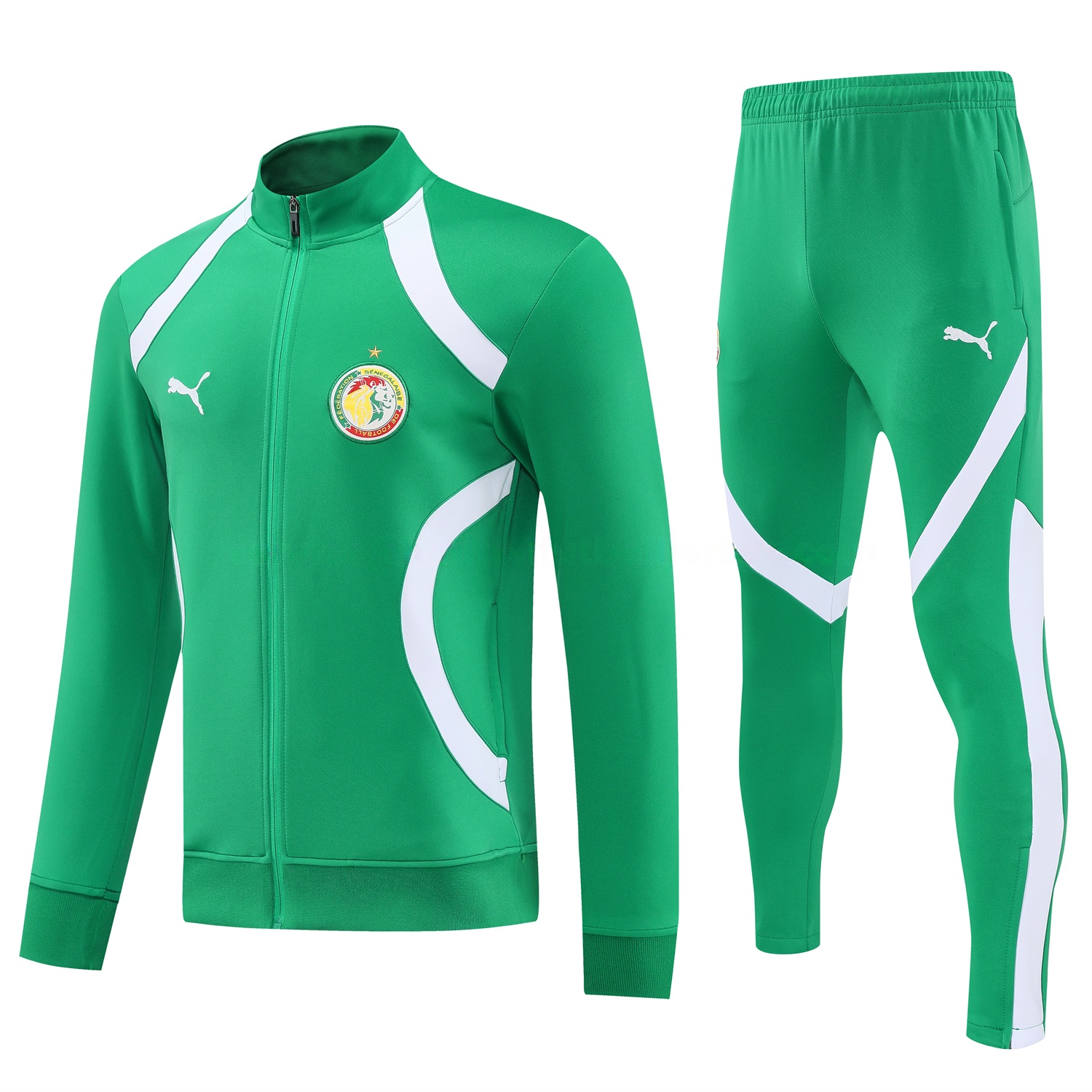 Senegal 2026 Jacket Training Tracksuit - Green Jackets & Green Pants - JerseysGala
