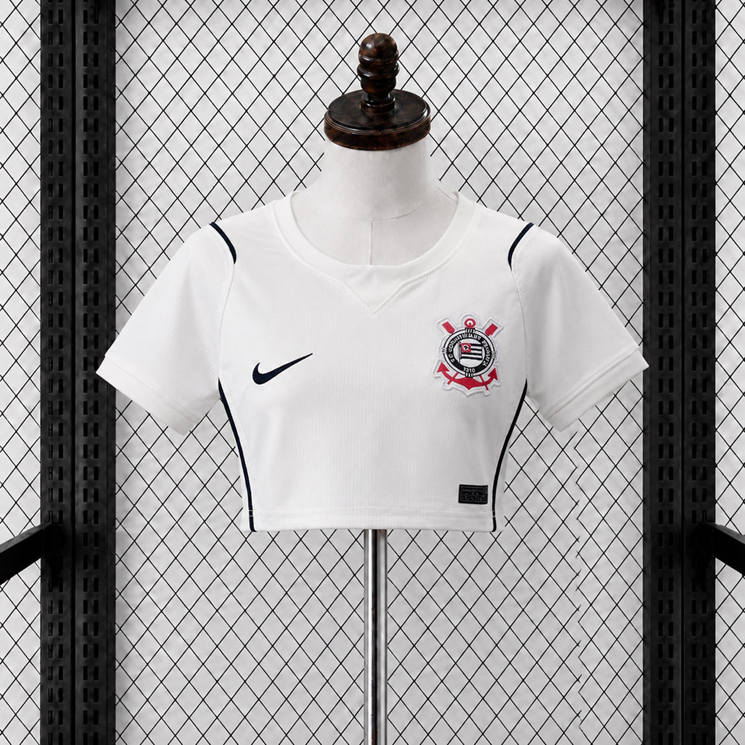 Women's Corinthians 26-27 Home Cropped Jersey - Fans Version - JerseysGala