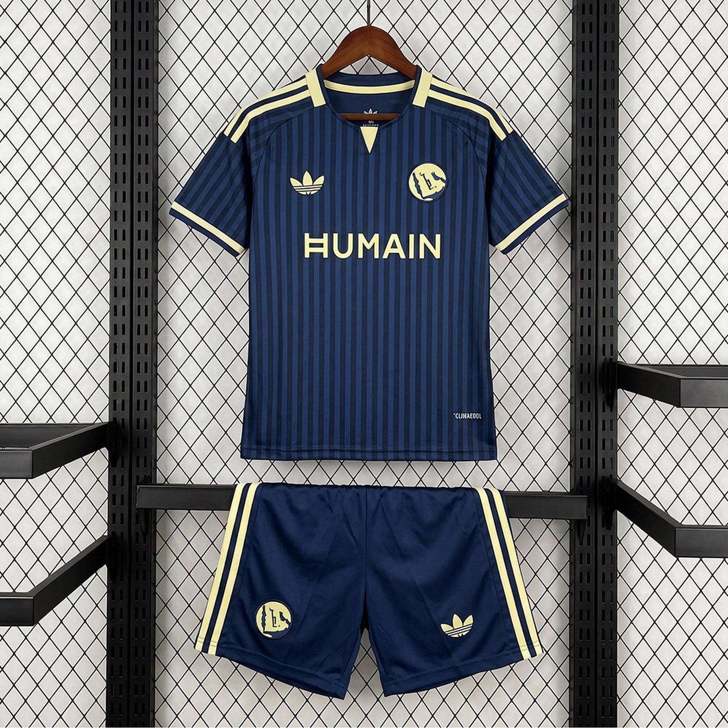 Al Nassr Riyadh Victory 26-27 Away Jersey With HUMAIN Sponsor Kids Kit - JerseysGala