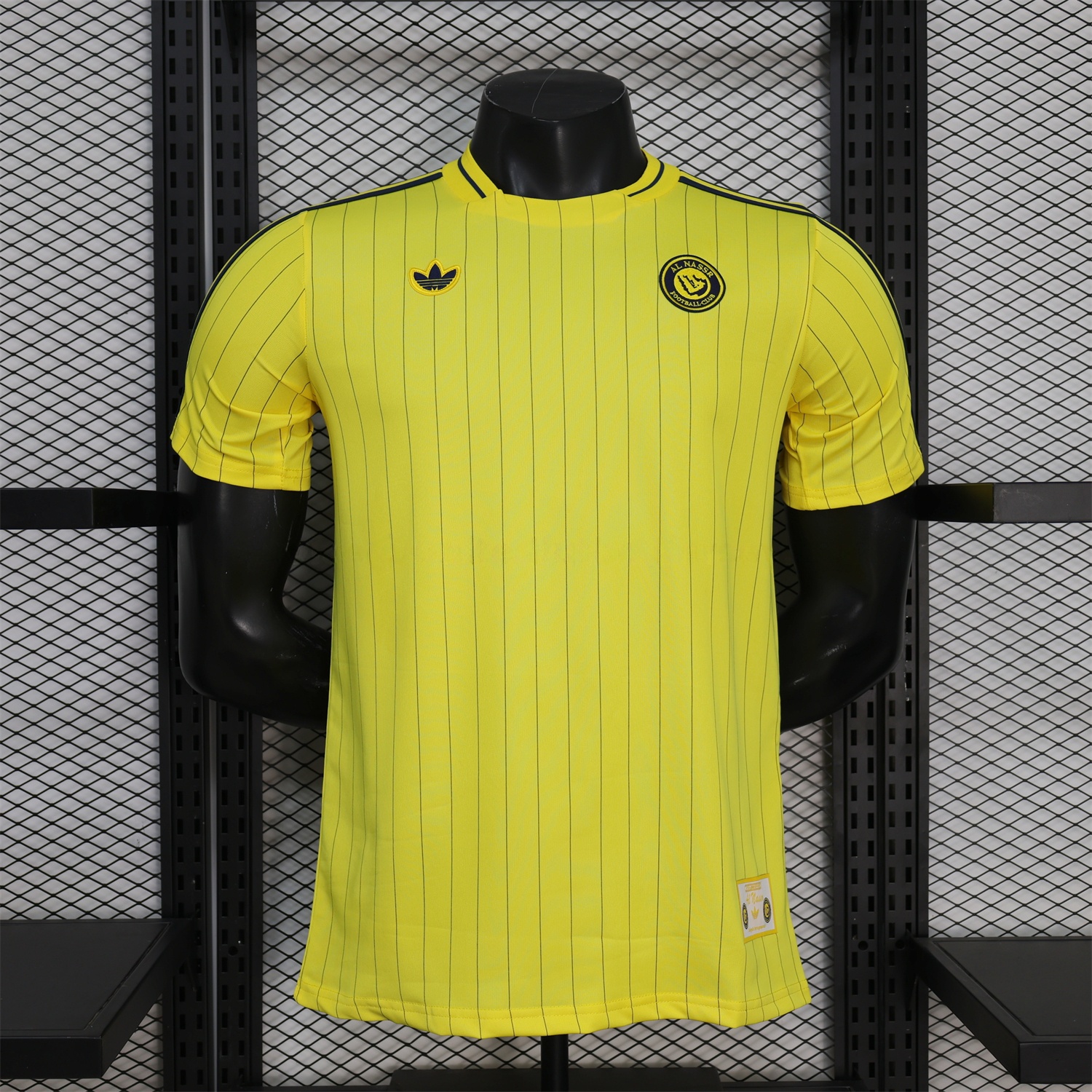 Al Nassr Riyadh Victory 25-26 Terrace Icon Retro Casual Style Yellow Jersey - Player Version - JerseysGala