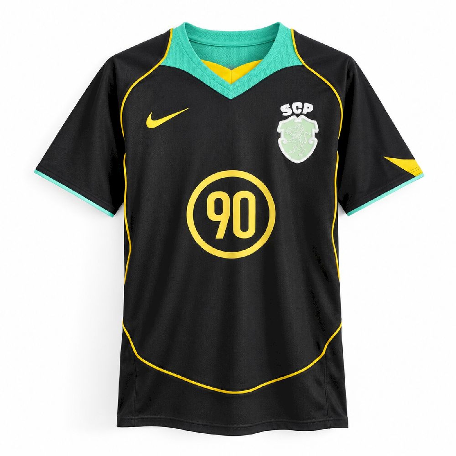 Sporting CP 2025-26 Total 90 Lifestyle Black Jersey - Fans Version - JerseysGala