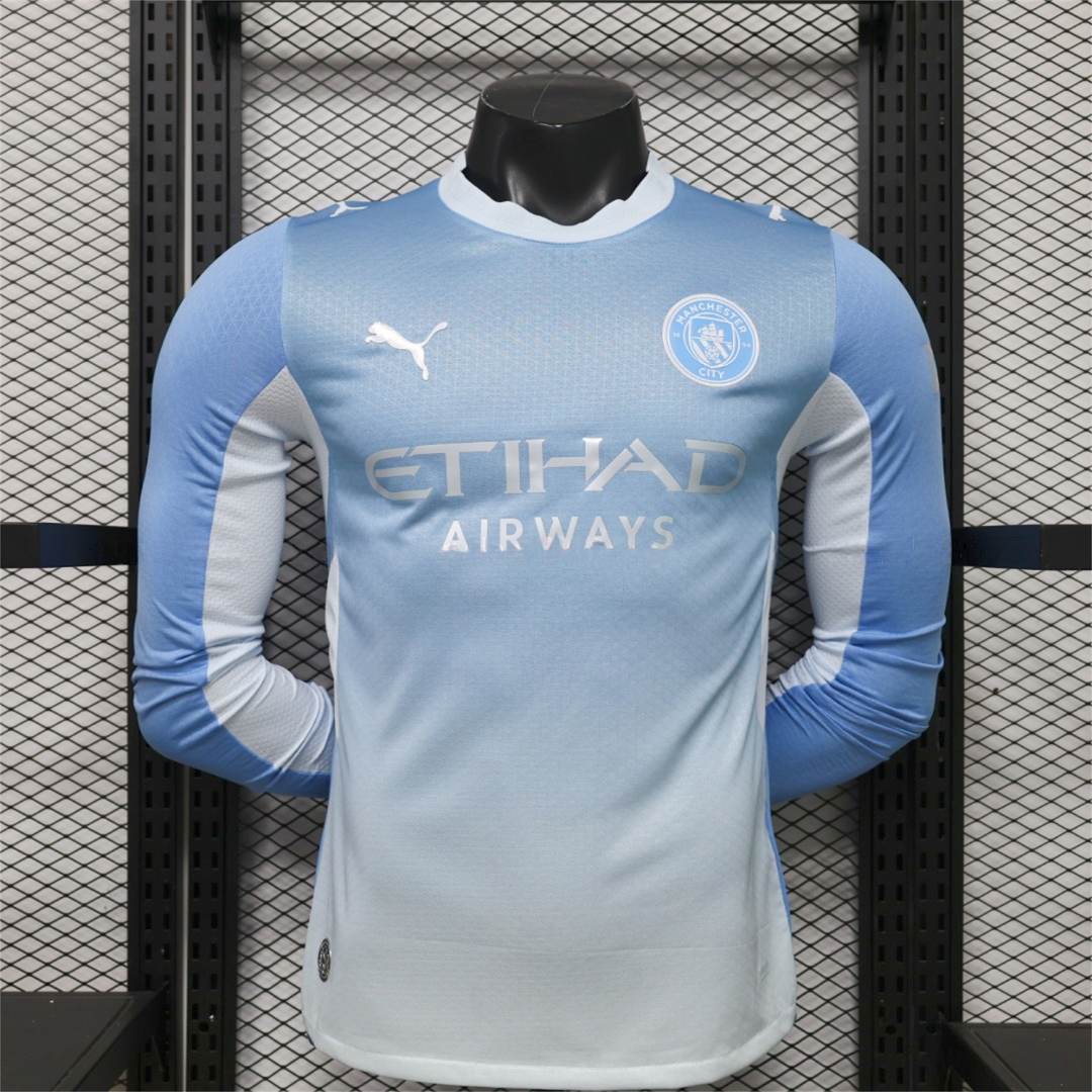 Manchester City 26-27 Home Long Sleeves Jersey - Player Version - JerseysGala