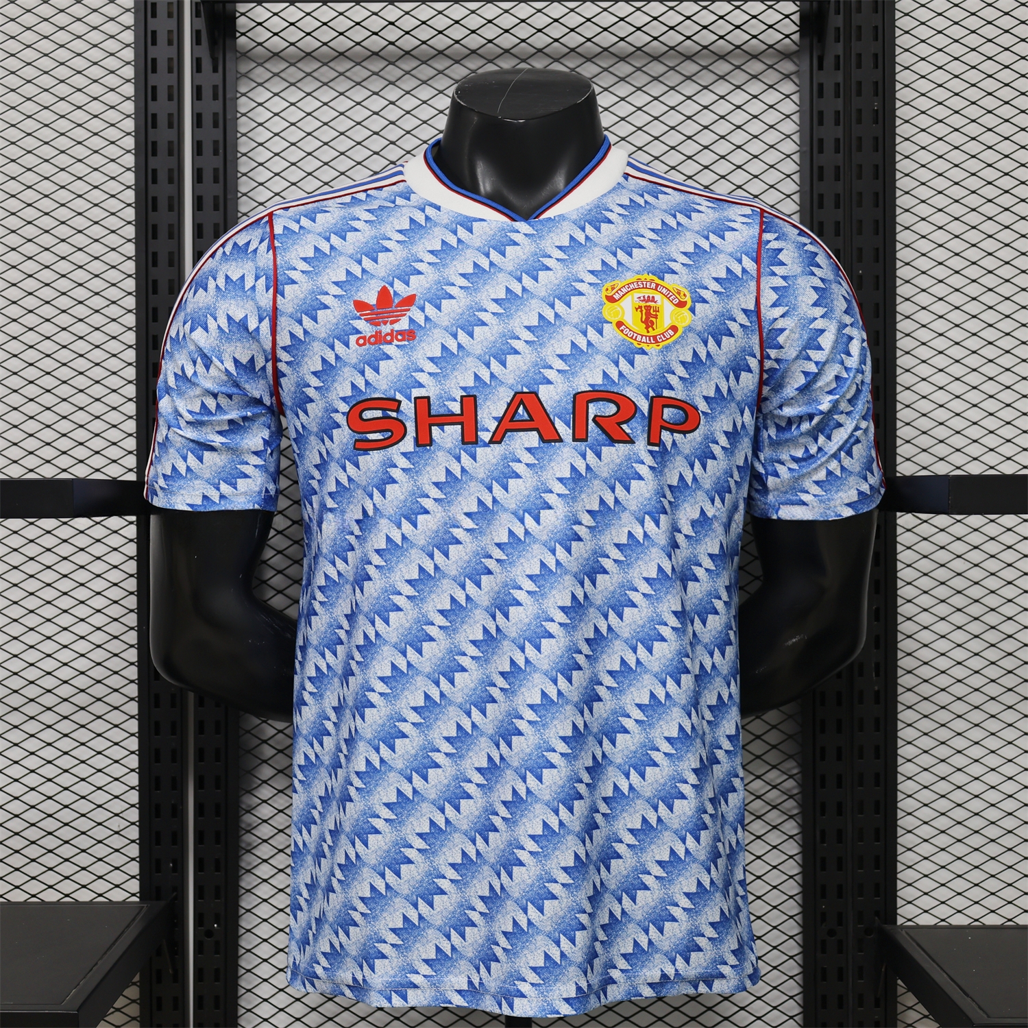 Manchester United 26-27 Terrace Icon Retro Casual Style Blue Jersey - Player Version - JerseysGala