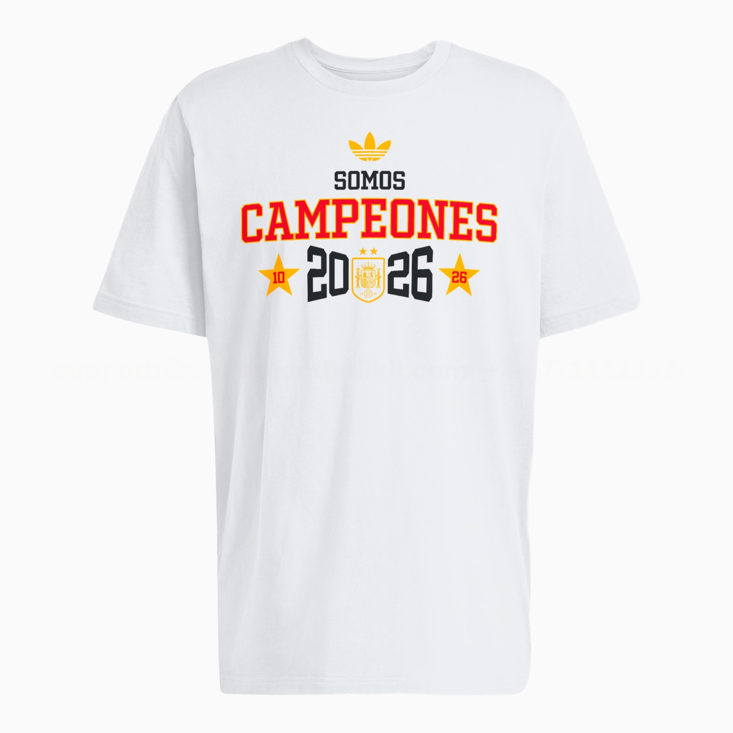 Spain 2026 World Cup Somos Campeones White T-shirt - JerseysGala