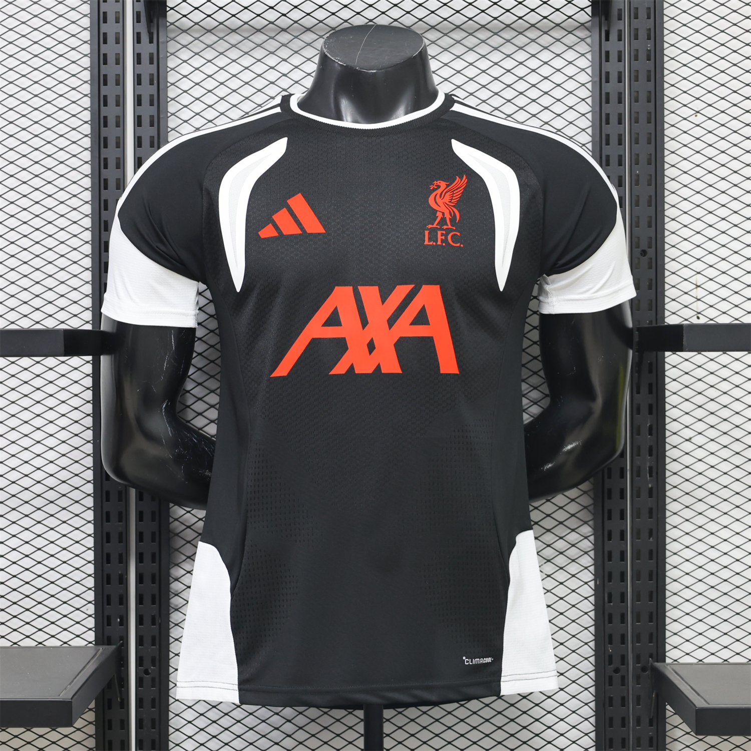 Liver.pool 26-27 White Sleeves Black Training Jersey - Player Version - JerseysGala