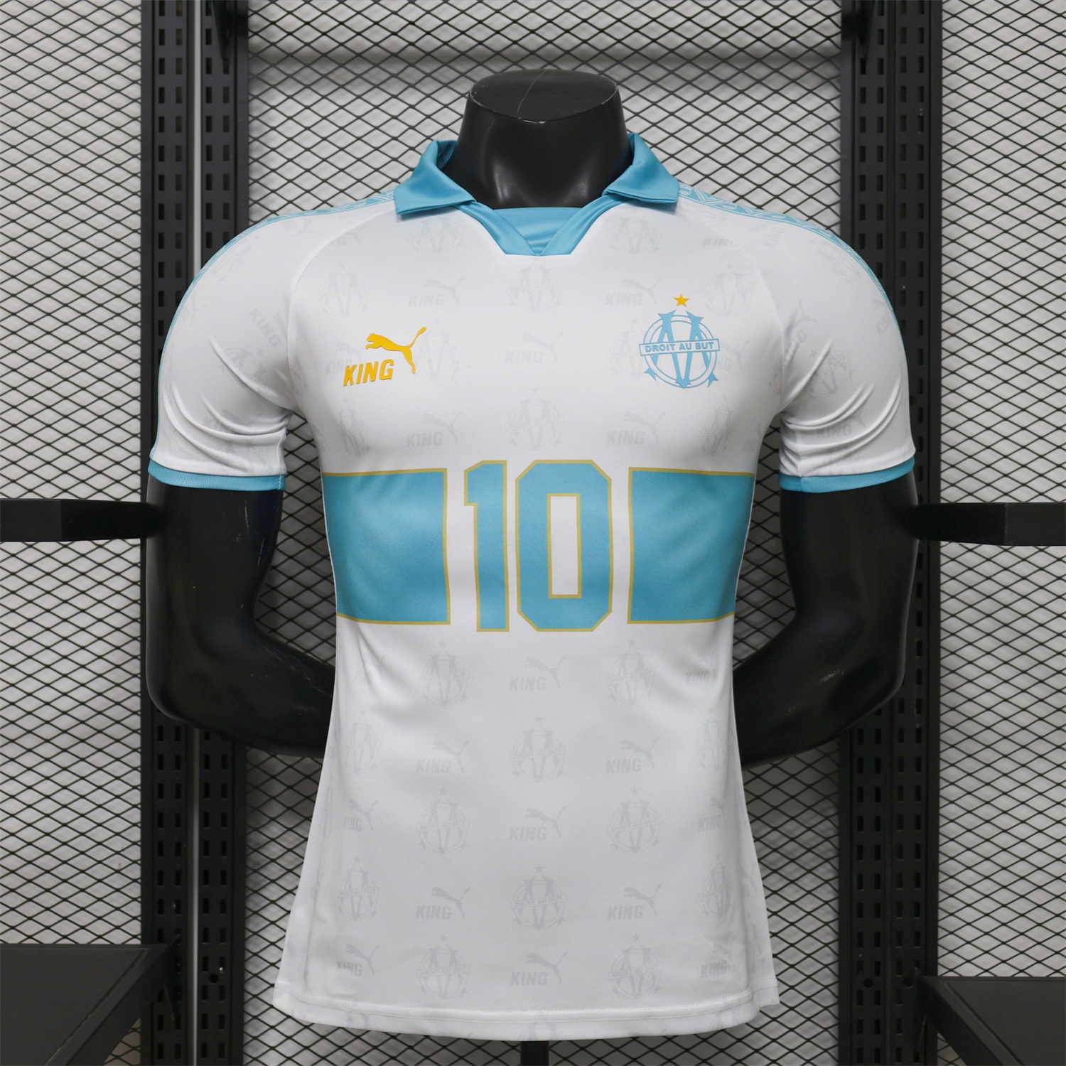 Marseille 25-26 Retro Style White Jersey -Player Version - JerseysGala