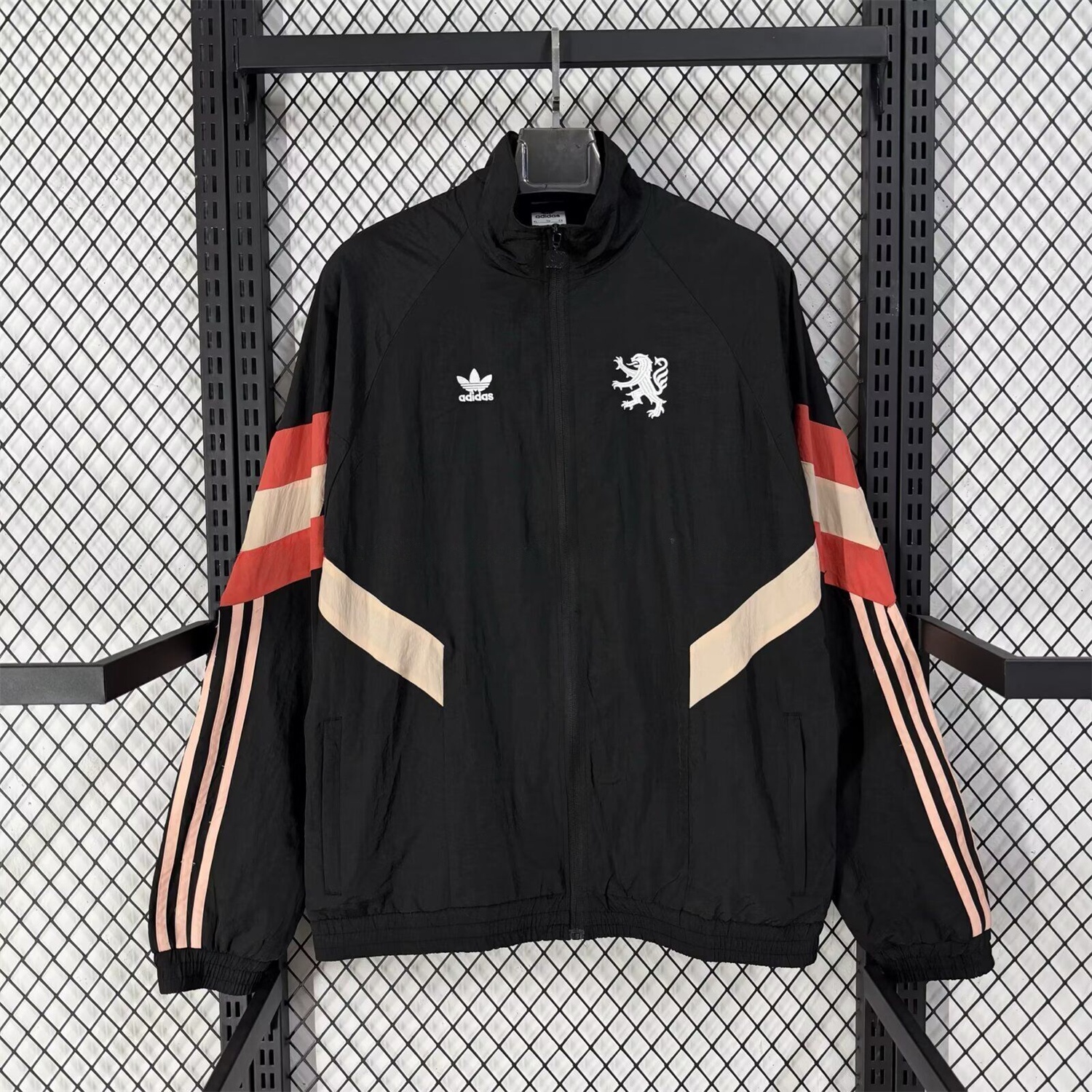 Lyon 25-26 Training Windbreaker Jacket - Black - JerseysGala