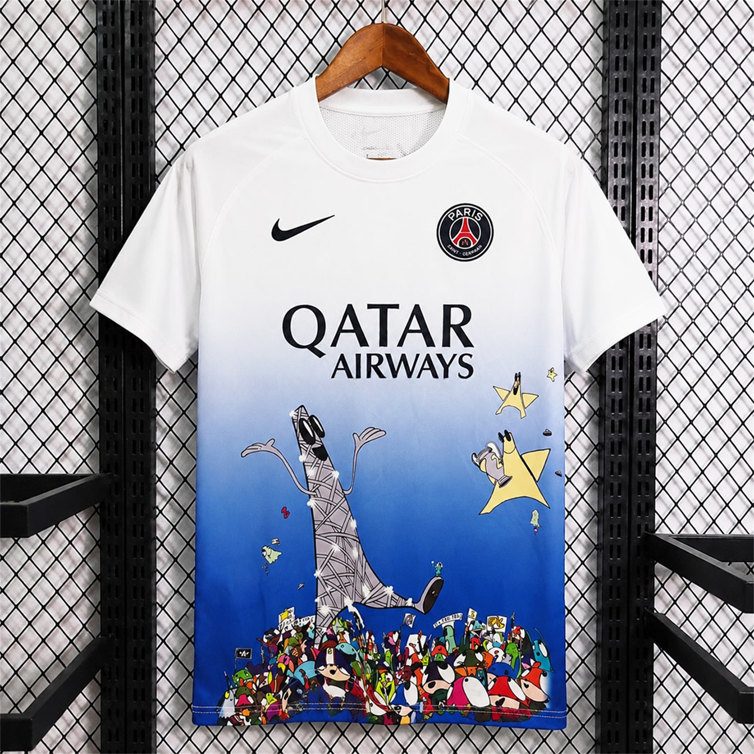 Paris Saint-Germain PSG 25-26 Champions Art by Edgar Special Jersey - Fans Version - JerseysGala