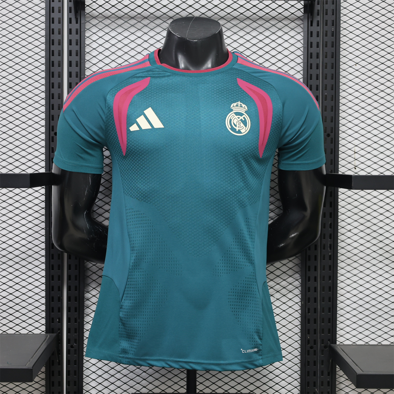 Real Madrid 26-27 Dark Green Short-Sleeve Training Jersey - Player Version - JerseysGala