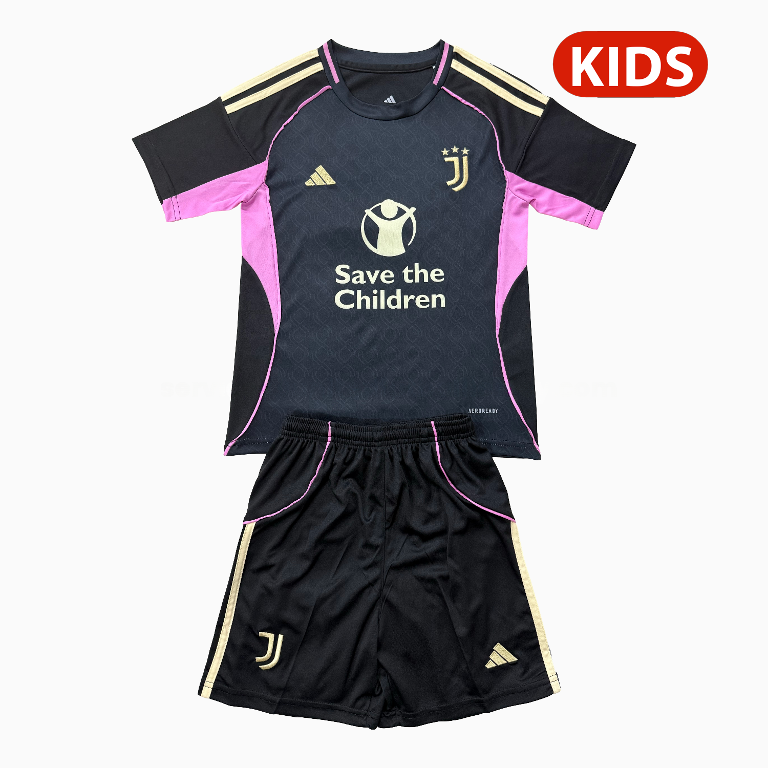 Juventus 25-26 Black Concept Kids Kit - JerseysGala