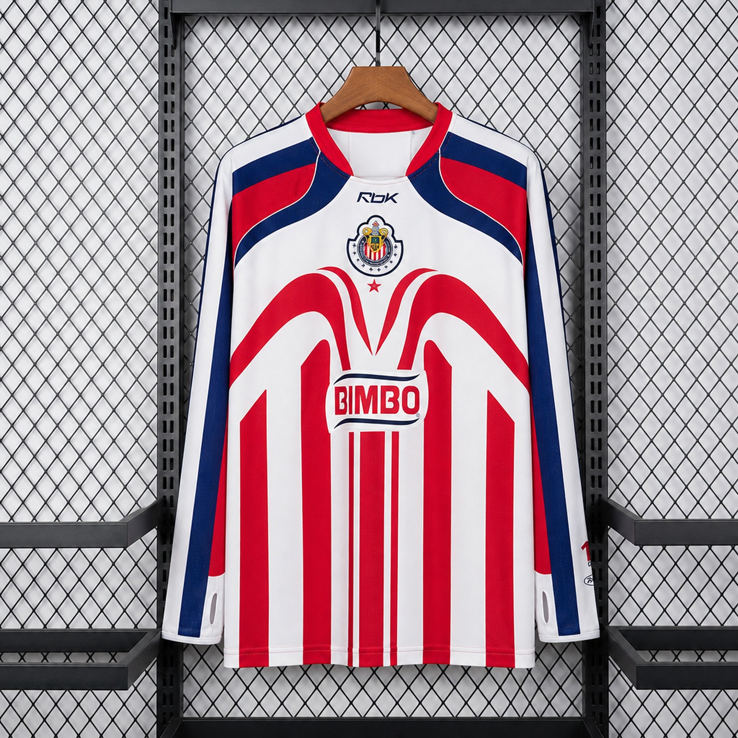 Retro Chivas de Guadalajara 2006-07 Home Long Sleeves Jersey - JerseysGala