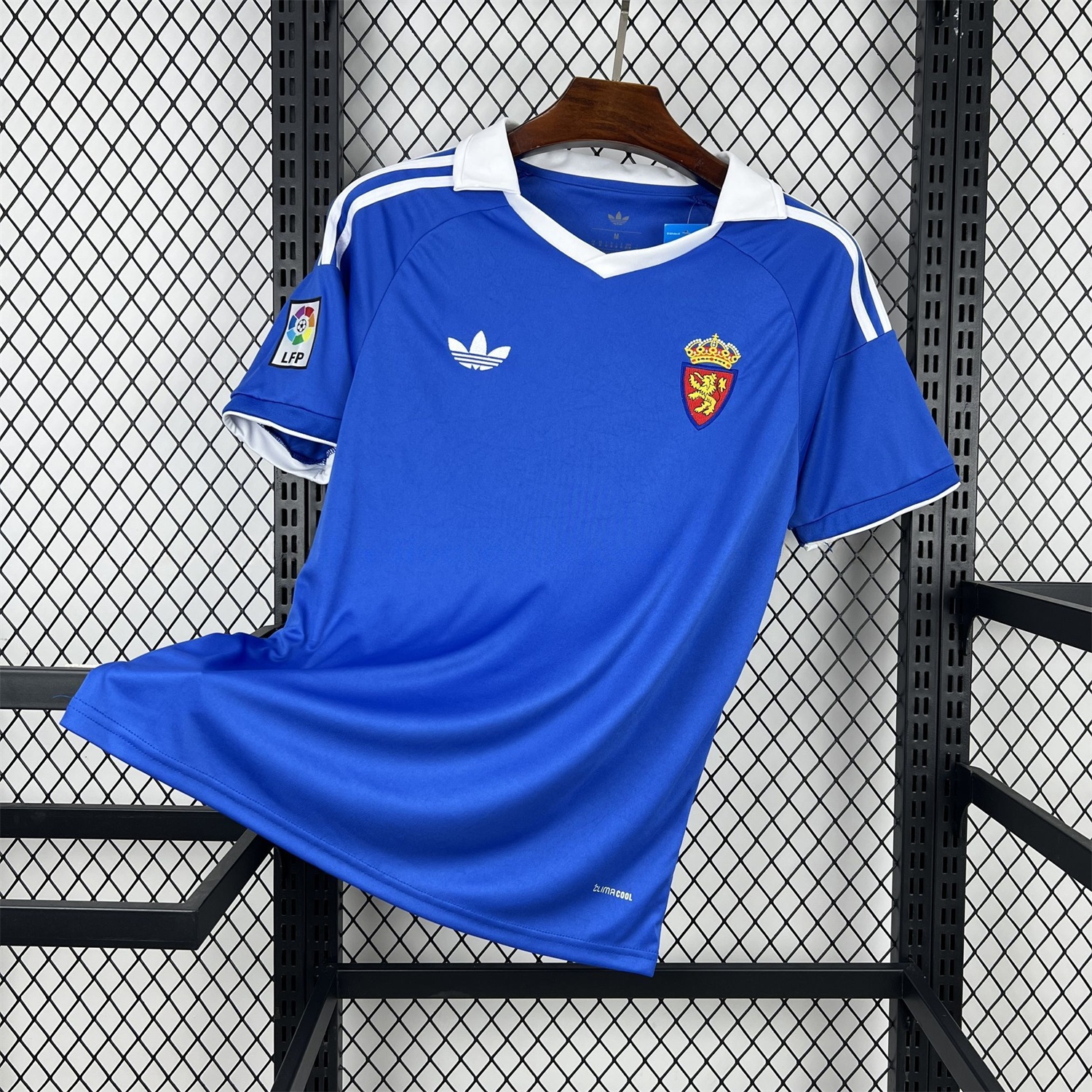 Real Zaragoza 25-26 Retro Style Blue Polo Jersey - Fans Version - JerseysGala