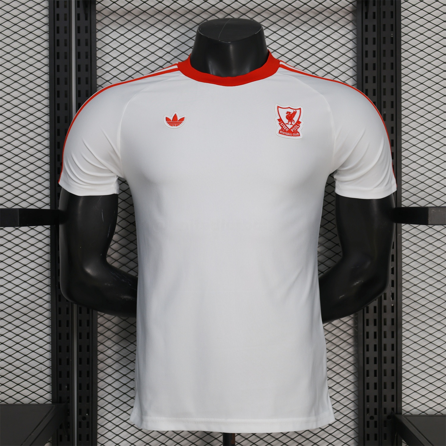 Liver.pool 25-26 Terrace Icon Retro Casual Style White Jersey - Player Version - JerseysGala