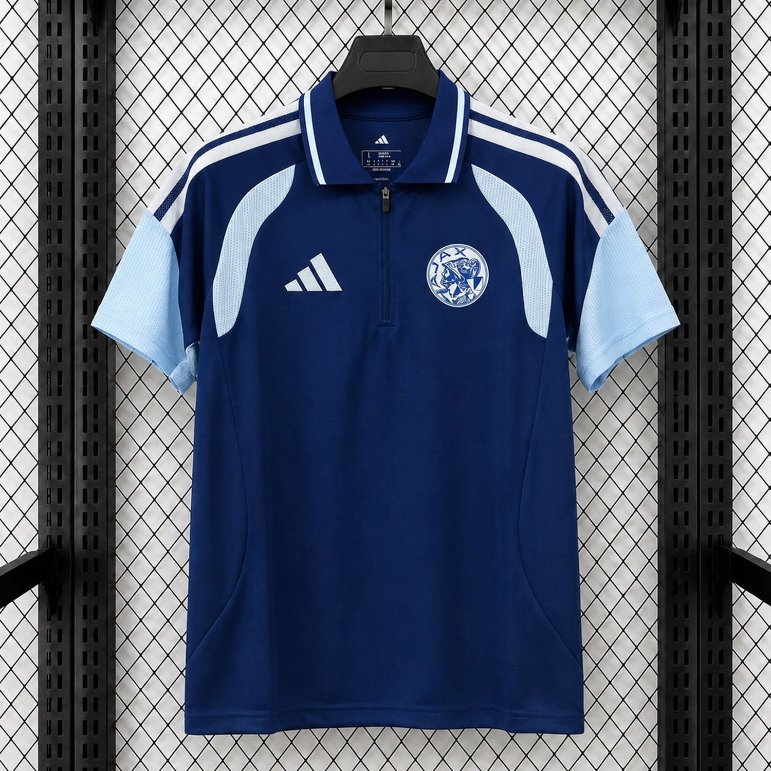 Ajax 26-27 Navy Blue Polo Jersey - Fans Version - JerseysGala