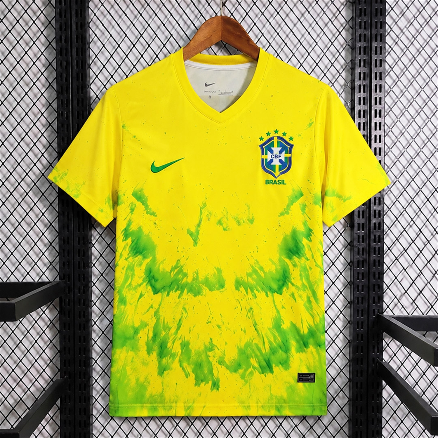 Brazil 2026 Yellow With Green Splatter Special Jersey - Fans Version - JerseysGala
