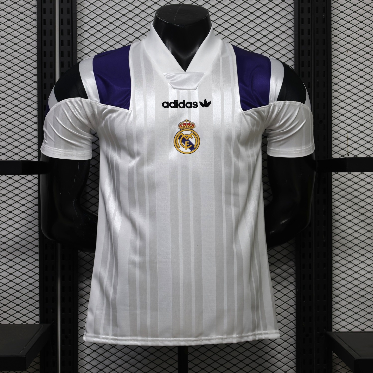 Real Madrid 26-27 White Purple Retro Style Jersey - Player Version - JerseysGala