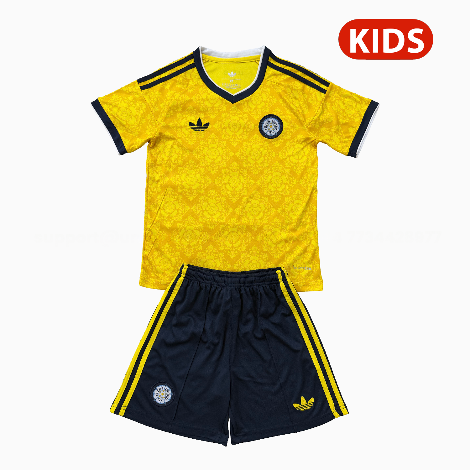Leeds United 26-27 Away Kids Kit - JerseysGala